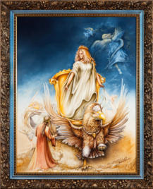 Läuterungsberg, aus dem Buch - Purgatorio, Gesang 29 u. 30, 45 x 58 -2013