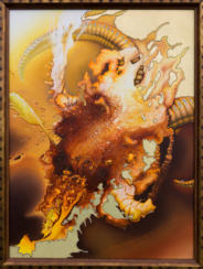 Mischtechnik auf Holz,              45 x 60 - 2011