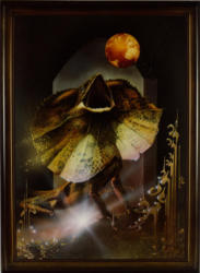 Eitempera und Öl auf Holz, Blattgold und Blattsilber, 100 x 70 -1982 