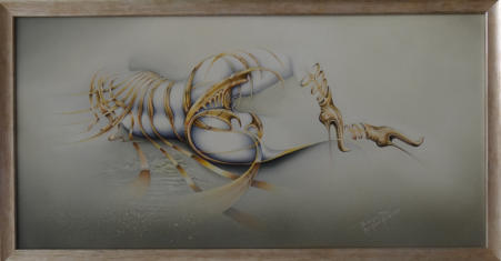 Bleistift und Öl auf Pappelsperrholz, 40 x 80cm - 2017