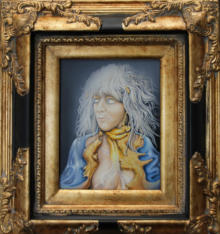Öl und Blattgold auf Holz, 20 x 25 - 2016