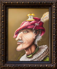 Grandfather of Willhelm Tell, Öl auf Holz, 20 x 25 - 2011