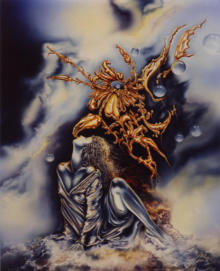 Öl auf Holz, 37 x 30 -1993