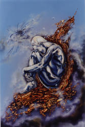 Öl auf Holz, 40 x 25 -1993