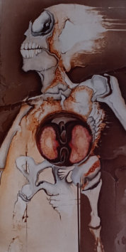 1971  Öl, 100 x 50 cm