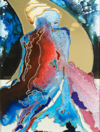 Künstler entwickelte Mischtechnik, 30 x 40 - 2007 -2009