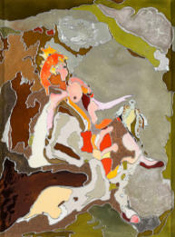 Künstler entwickelte Mischtechnik, 30 x 40 - 2007 -2009