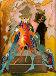 Künstler entwickelte Mischtechnik, 30 x 40 - 2007 -2009