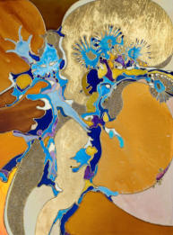 Künstler entwickelte Mischtechnik, 30 x 40 - 2007 -2009