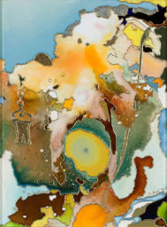 Künstler entwickelte Mischtechnik, 30 x 40 - 2007 -2009