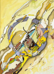 Künstler entwickelte Mischtechnik, 30 x 40 - 2007 -2009