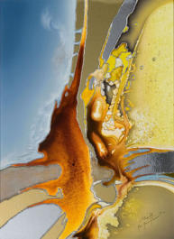 Künstler entwickelte Mischtechnik, 30 x 40 - 2007 -2009