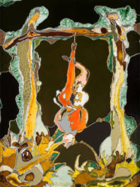 Künstler entwickelte Mischtechnik, 30 x 40 - 2007 -2009