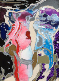 Künstler entwickelte Mischtechnik, 30 x 40 - 2007 -2009