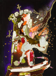 Künstler entwickelte Mischtechnik, 30 x 40 - 2007 -2009