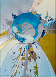 Künstler entwickelte Mischtechnik, 30 x 40 - 2007 -2009