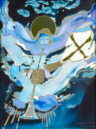 Künstler entwickelte Mischtechnik, 30 x 40 - 2007 -2009