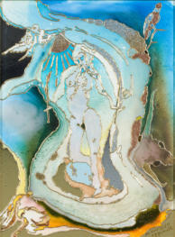 Künstler entwickelte Mischtechnik, 30 x 40 - 2007 -2009